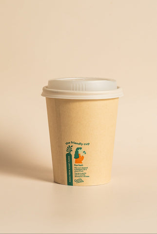 Home Compostable Coffee Cup 90mm (Single Wall)
