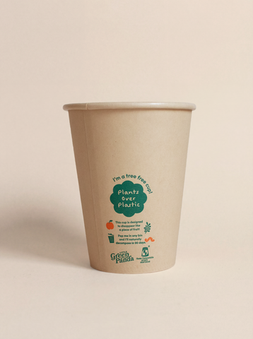 Home Compostable Tree-Free Coffee Cup (no PLA, no PE)