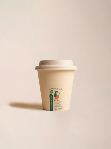 Home Compostable Beige Cups (no PLA, no PE)