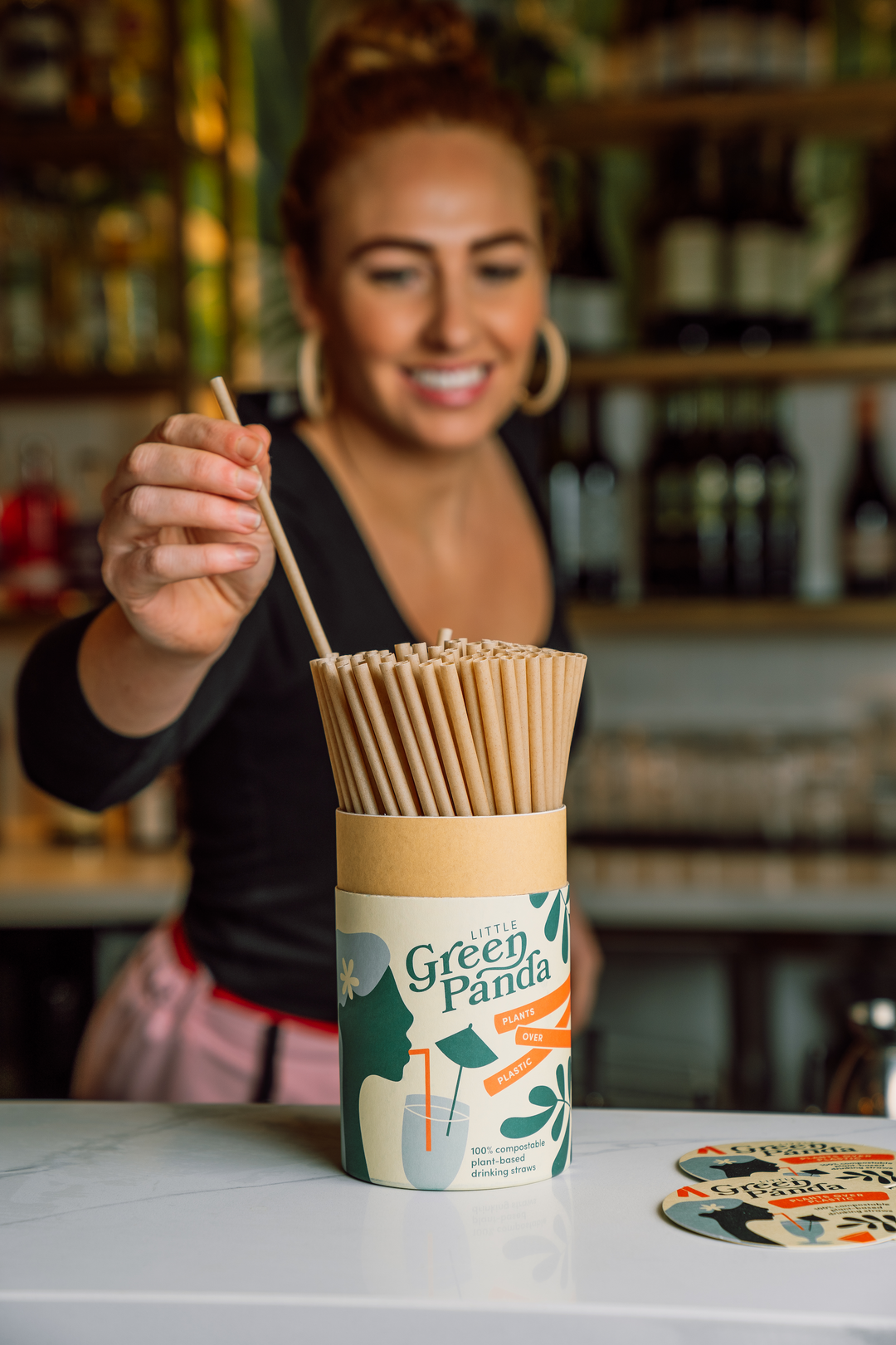 plant plastic straws Sugar Cane Straws PLA Free (Home Compostable) – Little Green Panda
