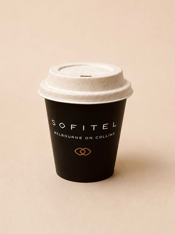 Custom printed Sofitel coffee cup